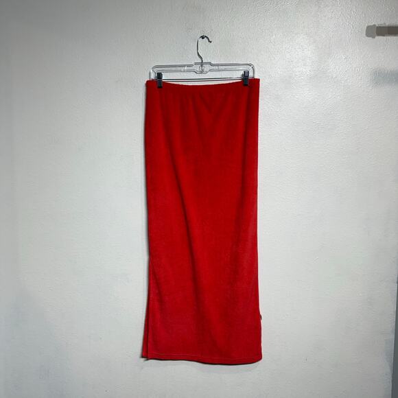 Araminta James Coral Terry Column Skirt Sz L NWT - Picture 12 of 15